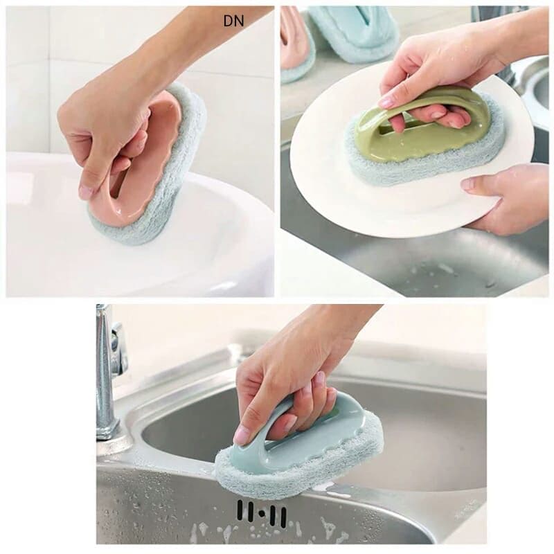Plastic Cleaning Brush, Wall Sponge Brush, Strong Scouring Plastic Handle Washing Cleaning Brush, Strong Decontamination Bath Brush, Bathroom Kitchen Cleaning Brush Plastic Cleaning Brush, Wall Sponge Brush, Strong Scouring Plastic Handle Washing Cleaning Brush, Strong Decontamination Bath Brush, Bathroom Kitchen Cleaning Brush